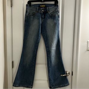 JOU JOU | vintage flared blue jeans | size 7/8